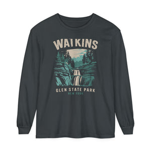 Watkins Glen State Park New York Comfort Colors Unisex Long Sleeve T-Shirt