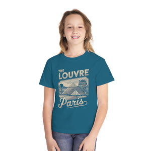The Louvre Paris France Comfort Colors Youth Kids T-Shirt