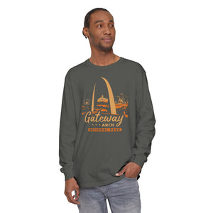 Gateway Arch National Park Missouri Comfort Colors Unisex Long Sleeve T-Shirt