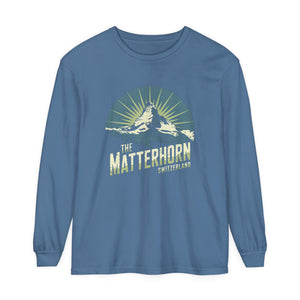 Matterhorn Switzerland Comfort Colors Unisex Long Sleeve T-Shirt