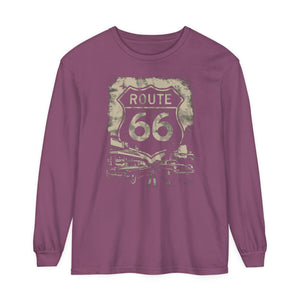 Route 66 USA Comfort Colors Unisex Long Sleeve T-Shirt