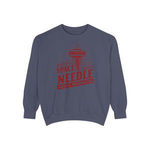 Space Needle Seattle Washington Comfort Colors Unisex Sweatshirt