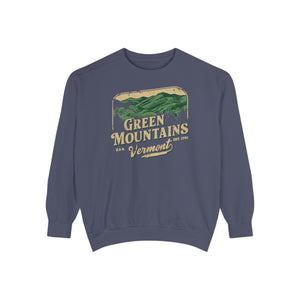 Green Mountains Vermont Comfort Colors Unisex Sweatshirt