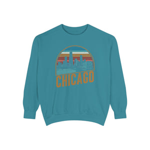 Chicago Skyline Illinois Comfort Colors Unisex Sweatshirt