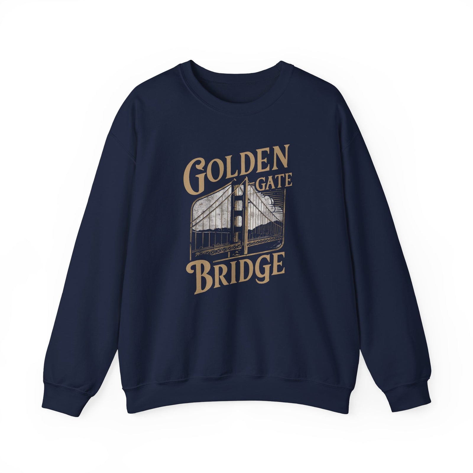Golden Gate Bridge San Francisco California Gildan Unisex Crewneck Sweatshirt