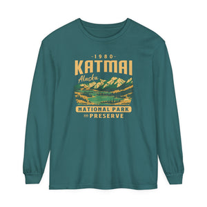 Katmai National Park Alaska Comfort Colors Unisex Long Sleeve T-Shirt