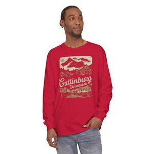 Gatlinburg Tennessee Great Smoky Mountains Comfort Colors Unisex Long Sleeve T-Shirt