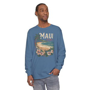 Maui Hawaii Comfort Colors Unisex Long Sleeve T-Shirt