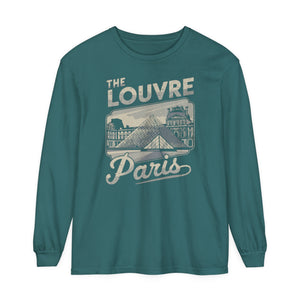 The Louvre Paris France Comfort Colors Unisex Long Sleeve T-Shirt