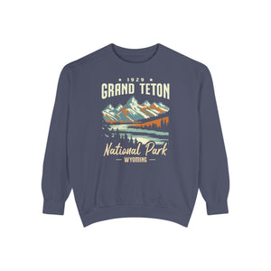Grand Teton National Park Wyoming Comfort Colors Unisex Sweatshirt