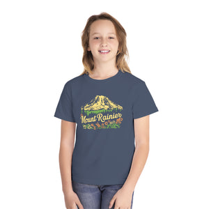 Mount Rainier Washington Comfort Colors Youth Kids T-Shirt