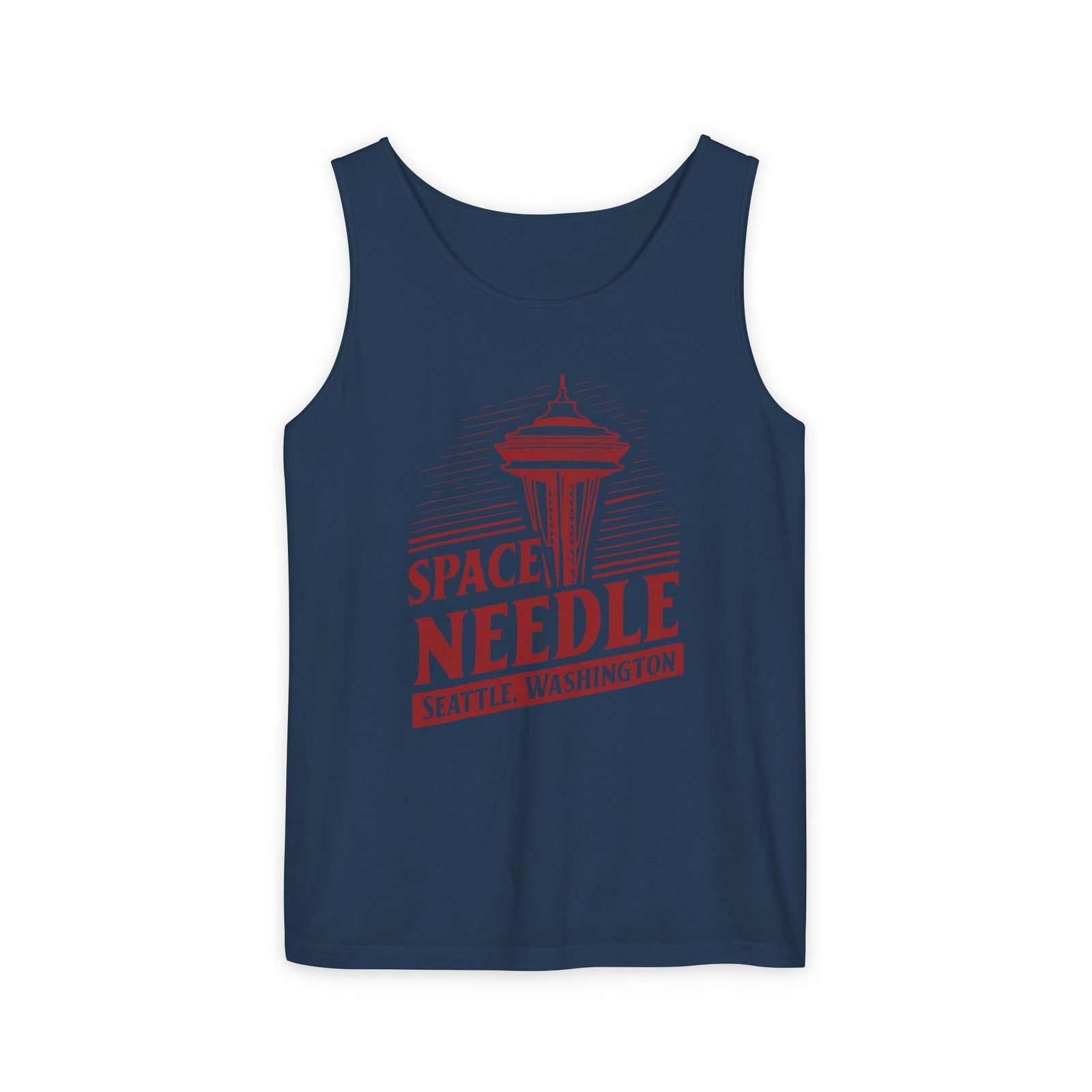 Space Needle Seattle Washington Comfort Colors Tank Top