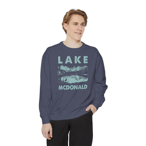 Lake McDonald Glacier National Park Montana Comfort Colors Unisex Sweatshirt