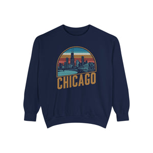 Chicago Skyline Illinois Comfort Colors Unisex Sweatshirt