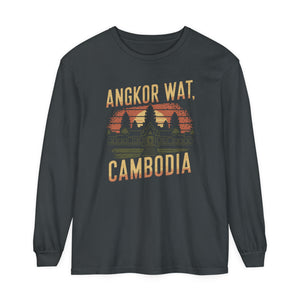 Angkor Wat Cambodia Comfort Colors Unisex Long Sleeve T-Shirt