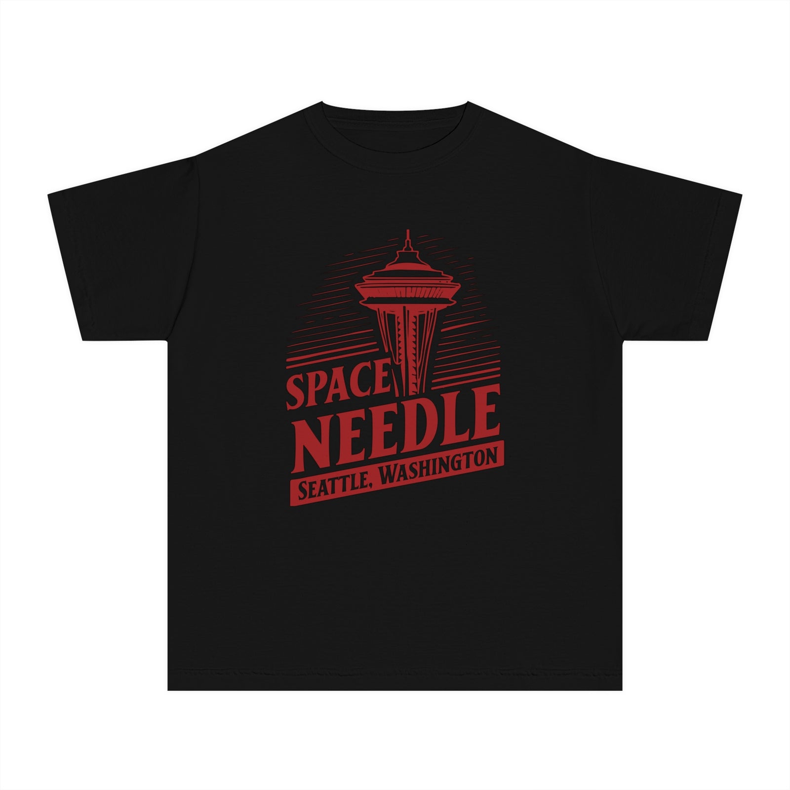 Space Needle Seattle Washington Comfort Colors Youth Kids T-Shirt