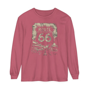 Route 66 USA Comfort Colors Unisex Long Sleeve T-Shirt