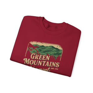 Green Mountains Vermont Gildan Unisex Crewneck Sweatshirt