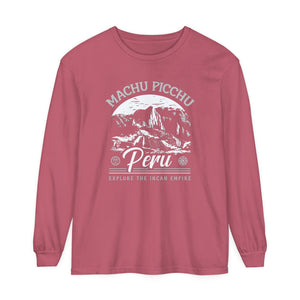 Machu Picchu Peru Comfort Colors Unisex Long Sleeve T-Shirt