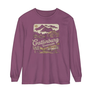 Gatlinburg Tennessee Great Smoky Mountains Comfort Colors Unisex Long Sleeve T-Shirt