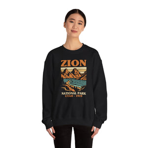 Zion National Park Utah Gildan Unisex Crewneck Sweatshirt