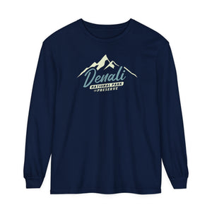 Denali National Park Alaska Comfort Colors Unisex Long Sleeve T-Shirt