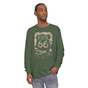 Route 66 USA Comfort Colors Unisex Long Sleeve T-Shirt