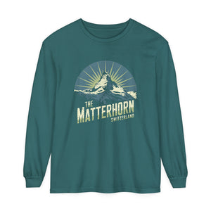 Matterhorn Switzerland Comfort Colors Unisex Long Sleeve T-Shirt