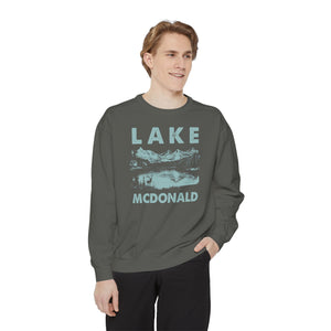 Lake McDonald Glacier National Park Montana Comfort Colors Unisex Sweatshirt