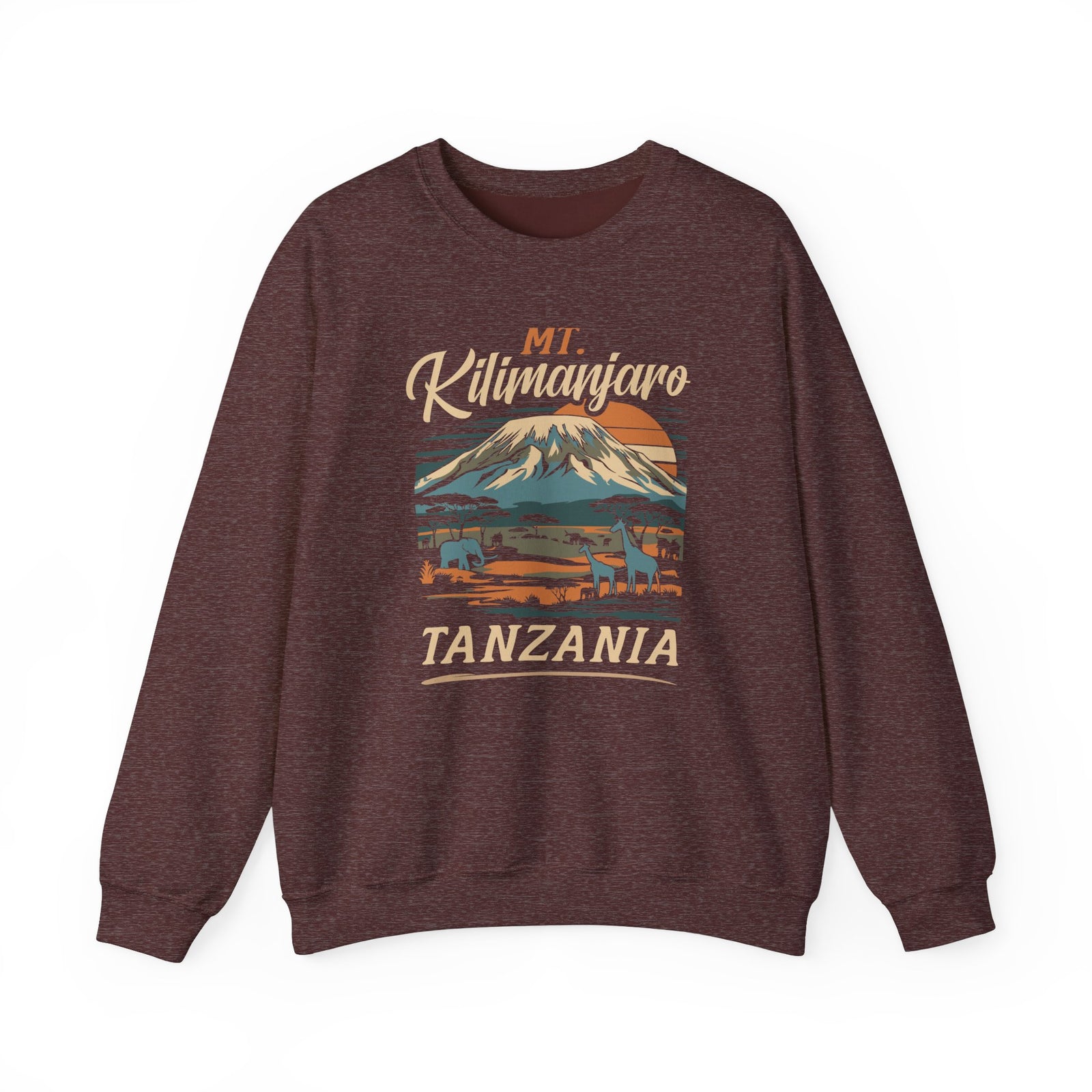 Mount Kilimanjaro Tanzania Gildan Unisex Crewneck Sweatshirt