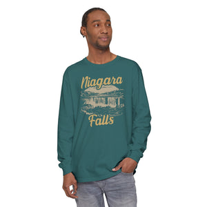 Niagara Falls New York Ontario Comfort Colors Unisex Long Sleeve T-Shirt