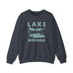 Lake McDonald Glacier National Park Montana Gildan Unisex Crewneck Sweatshirt