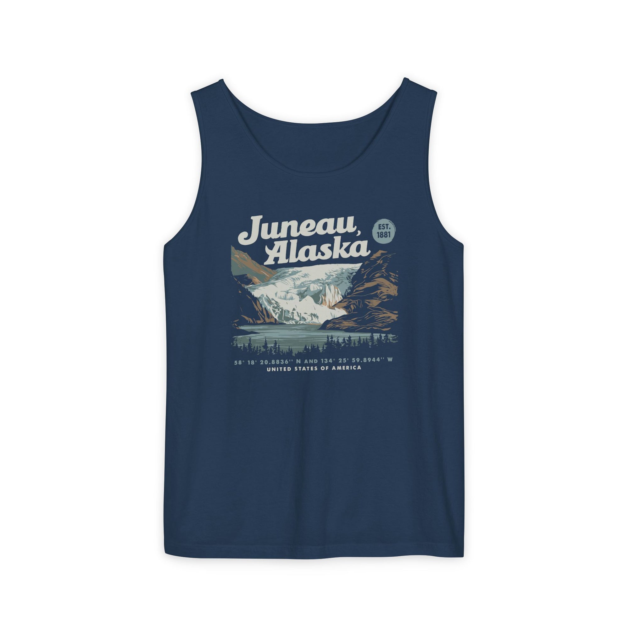 Juneau Alaska Comfort Colors Tank Top