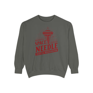 Space Needle Seattle Washington Comfort Colors Unisex Sweatshirt