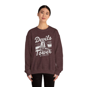 Devils Tower Wyoming Gildan Unisex Crewneck Sweatshirt