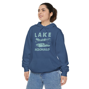 Lake McDonald Glacier National Park Montana Comfort Colors Unisex Hoodie