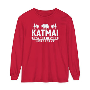 Katmai National Park Alaska Comfort Colors Unisex Long Sleeve T-Shirt
