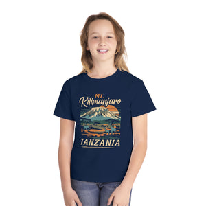 Mount Kilimanjaro Tanzania Comfort Colors Youth Kids T-Shirt