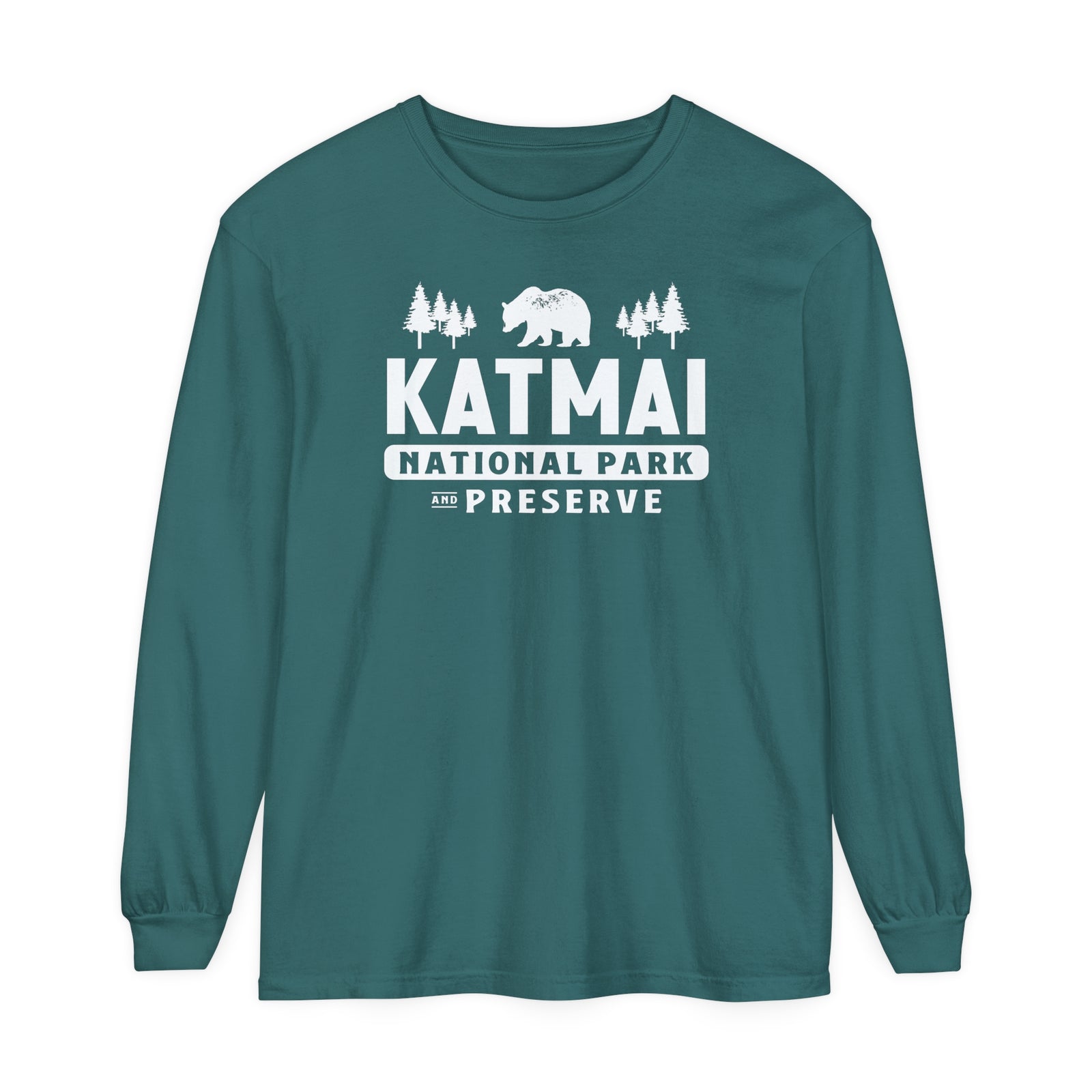 Katmai National Park Alaska Comfort Colors Unisex Long Sleeve T-Shirt