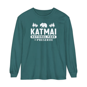 Katmai National Park Alaska Comfort Colors Unisex Long Sleeve T-Shirt