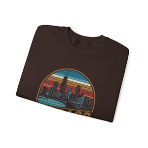 Chicago Skyline Illinois Gildan Unisex Crewneck Sweatshirt