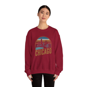 Chicago Skyline Illinois Gildan Unisex Crewneck Sweatshirt