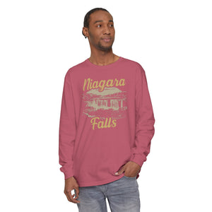 Niagara Falls New York Ontario Comfort Colors Unisex Long Sleeve T-Shirt