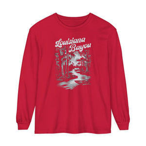 Louisiana Bayou Comfort Colors Unisex Long Sleeve T-Shirt