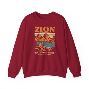 Zion National Park Utah Gildan Unisex Crewneck Sweatshirt