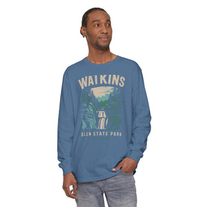 Watkins Glen State Park New York Comfort Colors Unisex Long Sleeve T-Shirt