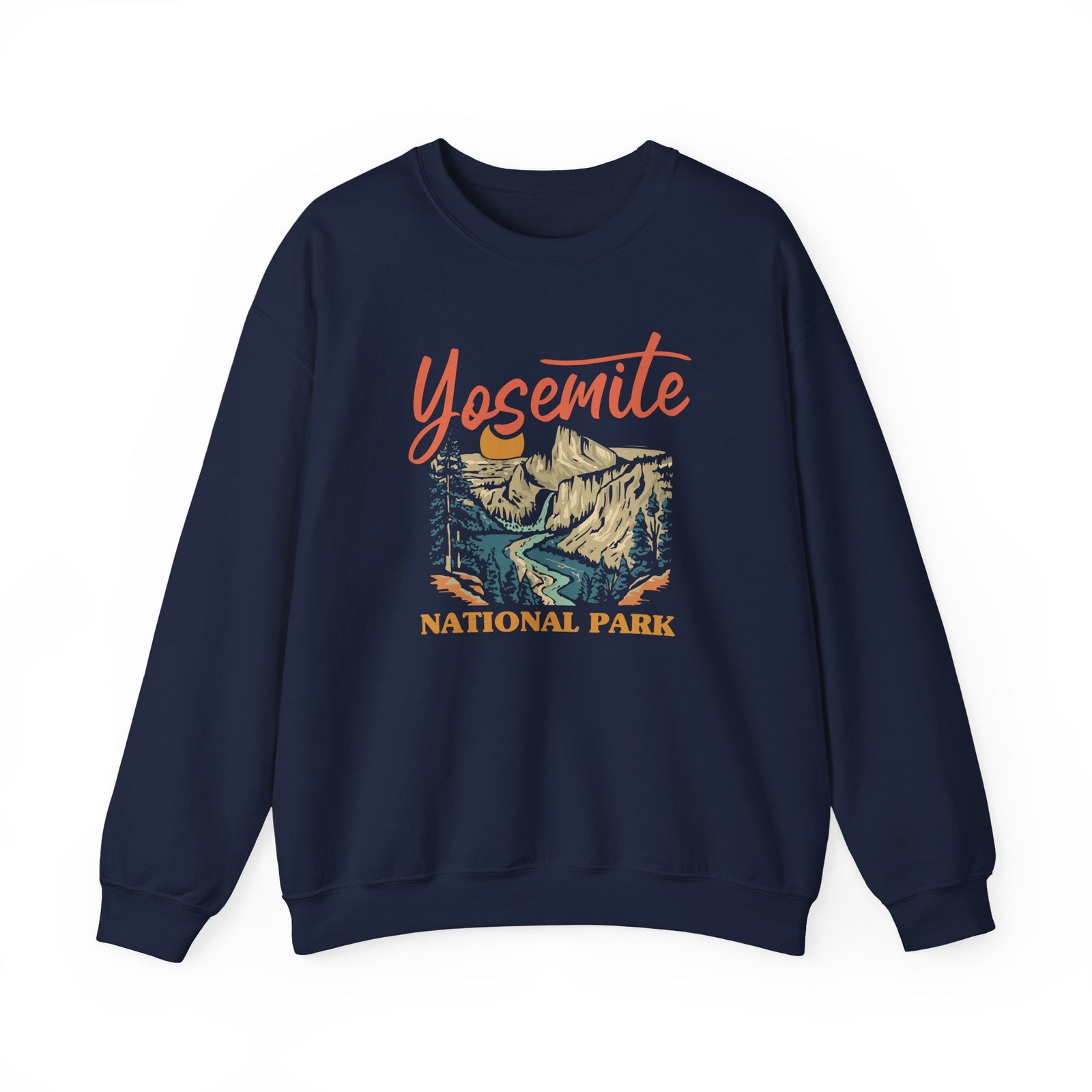 Yosemite National Park California Gildan Unisex Crewneck Sweatshirt
