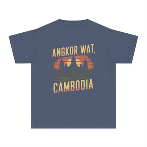 Angkor Wat Cambodia Comfort Colors Youth Kids T-Shirt
