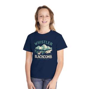 Whistler Blackcomb British Columbia Comfort Colors Youth Kids T-Shirt