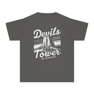 Devils Tower Wyoming Comfort Colors Youth Kids T-Shirt